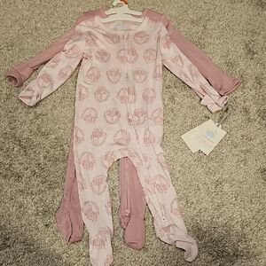 Cloud Island 2 Onesies Pink Set